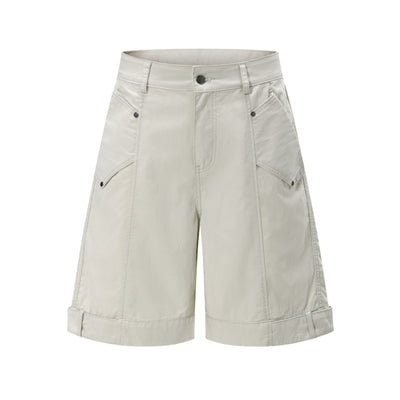 Streetwear Cargo Straight Bermuda Shorts