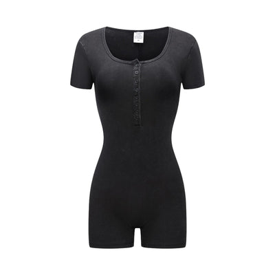 Vintage Washed Slim Fit Bodysuit Tee