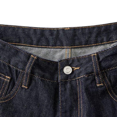 Wide Leg Selvedge Denim Cropped Pants