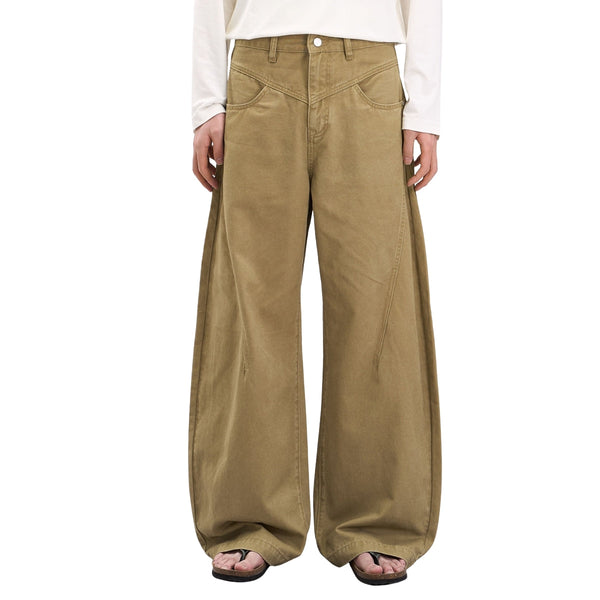 Retro Curved-Leg Relaxed Fit Cargo Pants