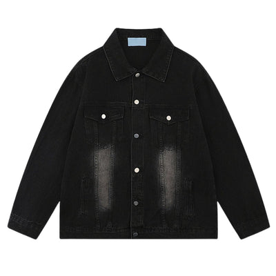 Unisex Retro Street Washed Vintage Denim Jacket