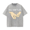 Hooked Fingers Graphic Washed Tee-INNBLAC