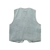 Relaxed Washed Zip-Up Denim Vest