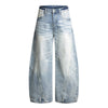 Gradient Washed Whiskered Relaxed Adjustable Hem Pants