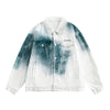 Hipster-style Tie-dye Vintage Loose Gradient-color Denim Jacket