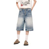 Vintage Frost Wash Button Fly Denim Shorts