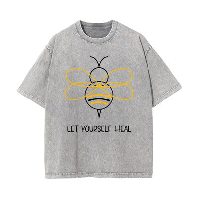 Let Yourself Heal Bee Graphic Tee-INNBLAC
