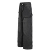Men's Distressed Punk Cargo Pants – Loose Wide-Leg Streetwear