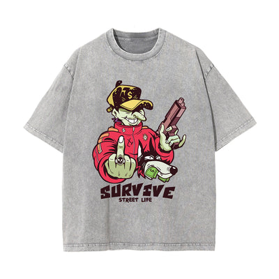 Suryive Street Culture Graphic Tee-INNBLAC