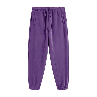 Solid Color Plush Lining Joggers