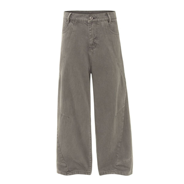 Patchwork Deconstructed Relaxed Loose Fit Stretch Casual Jogger Pants