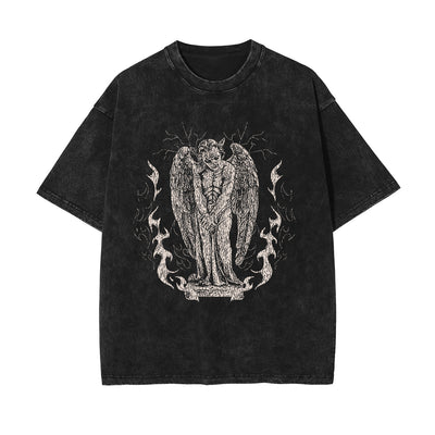 Undying Stone Wash Graphic Tee-INNBLAC