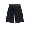 Vintage Camo Double Waist Distressed Shorts
