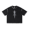 Retro Wasteland Paint-Splatter Distressed T-Shirt