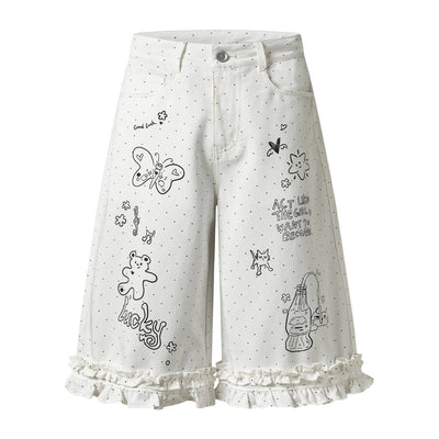 Street Graffiti Cartoon Baggy Jeans