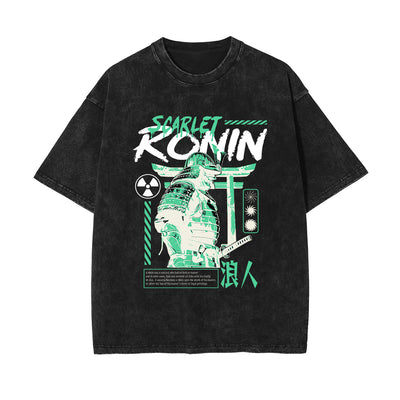 Scarlet Ronin Japanese Graphic Tee-INNBLAC