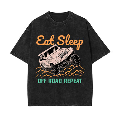Eat Sleep Off Road Repeat Graphic Tee-INNBLAC