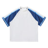 Breathable Mesh Contrast Retro Outdoor Activity Tee