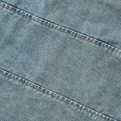 Washed Cut-Out Denim Vest