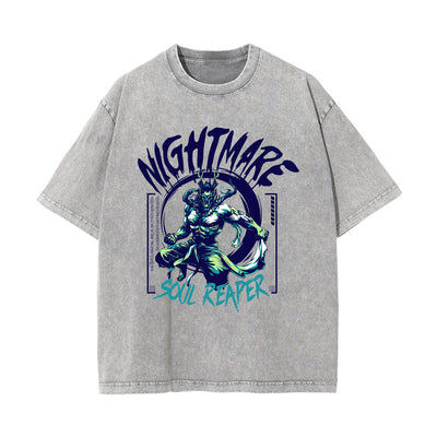 Nightmare Japanese Stone Wash Graphic Tee-INNBLAC
