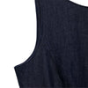 Low-Cut Back Ruffle Mini Denim Dress