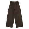 Relaxed Pleated Wide Leg Trousers
