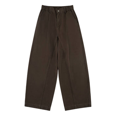 Relaxed Pleated Wide Leg Trousers