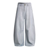 Vintage Pinstripe Baggy Wide-Leg Trousers