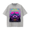 Midnight Synthwave Graphic Washed Tee-INNBLAC