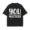 You Matters Graphic Washed Tee-INNBLAC