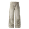 Retro Washed Corduroy Baggy Straight-Leg Pants