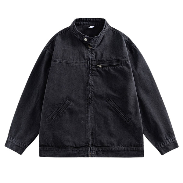 Japanese Heavyweight Retro Washed Loose Denim Jacket