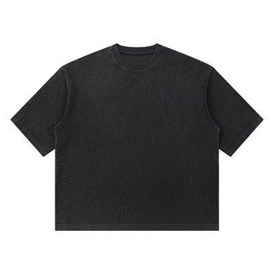 Snowflake Garment Dyed Waffle Knit Tee