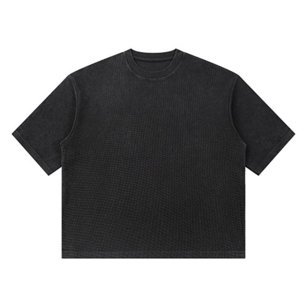 Snowflake Garment Dyed Waffle Knit Tee