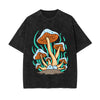 Neon Mushroom Stone Wash Graphic Tee-INNBLAC