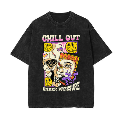 Chill Out Under Pressure Graphic Tee-INNBLAC