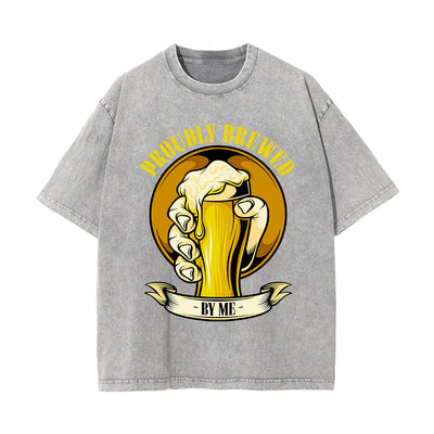 Proudly Brewed Stone Washed Tee-INNBLAC