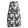Utility Style Camo Print Wide Leg Cargo Pants
