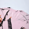 Nature Branch Print Pink Camo Short Sleeve Tee