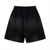 Paint-Splatter Cotton Sweat Shorts
