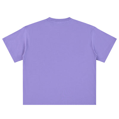 Relaxed Fit Boxy Solid Color Minimal Tee