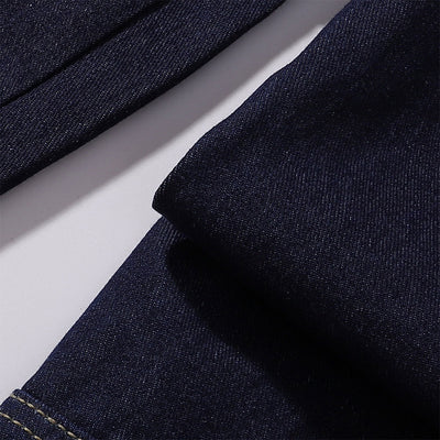 Wide Leg Utility Indigo Denim Pants