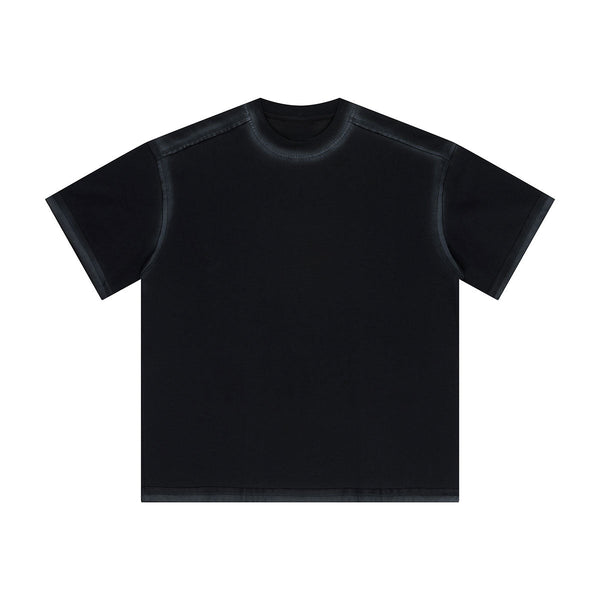 Vintage Washed Oversized Colorblock Tee