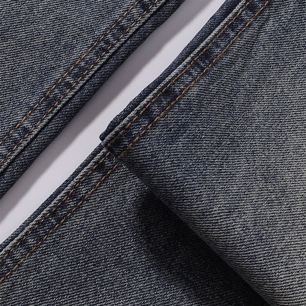 Wide Leg Distressed Paint Splatter Denim Jeans