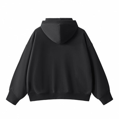Heavyweight Half Zip-Up Oversized Hoodie