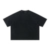 Boxy Waffle Washed Distressed Raglan Tee