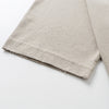 Washed Raw-Edge Pocket Clean Fit Crew Neck Tee