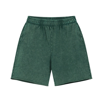 Raw Edge Washed Short Pants