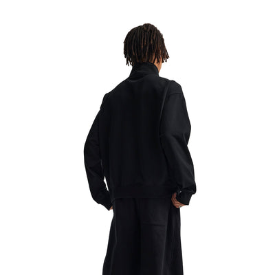 Minimalist Stand Collar Zip Up Sweatshirt