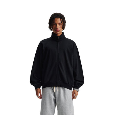 Oversized Zip High Neck Sweatshirt